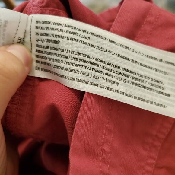 Abercrombie & Fitch Cranberry Paperbag Buttoned Skirt - Picture 8 of 8